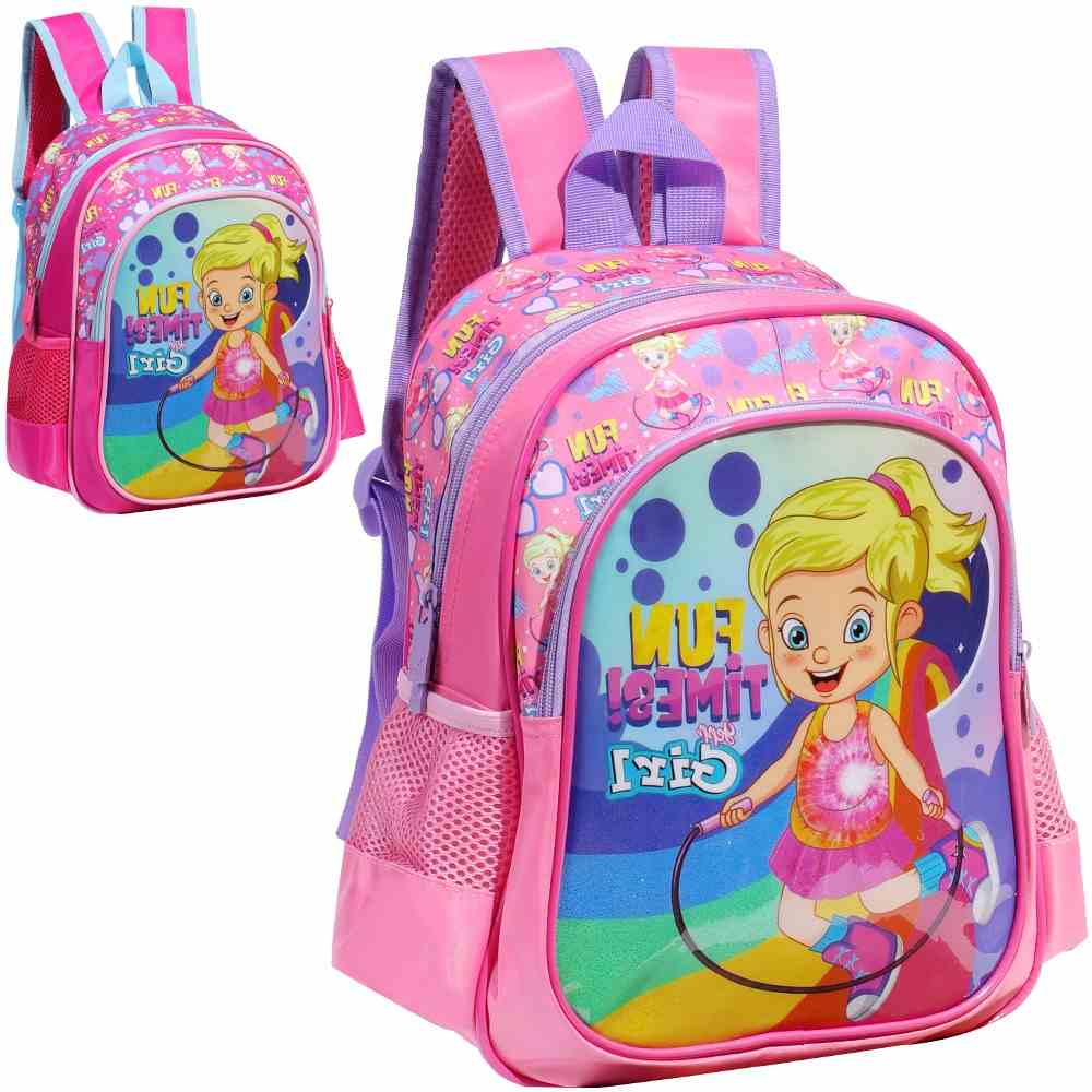 MOCHILA INF. MENININHA CORDA